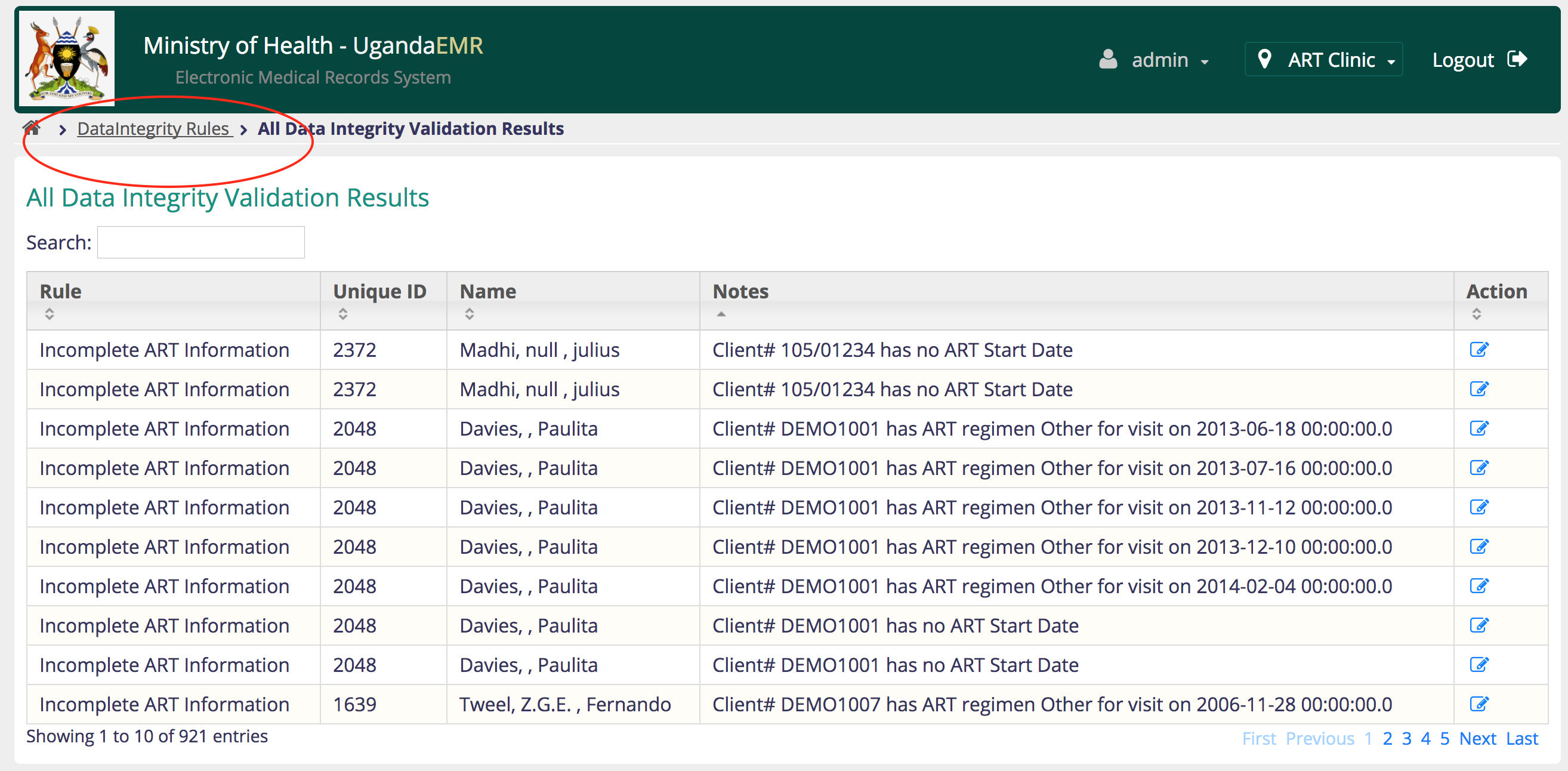 Data Integrity Rules Link