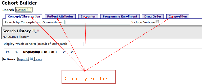Commonly Used Tabs